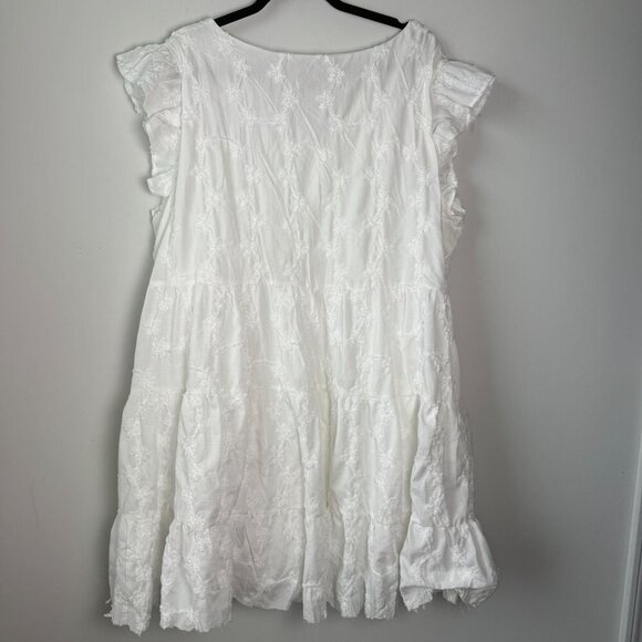 Baltic Born Dress NWT Kayla Button Up Short Off White Size 1XL - Picture 2 of 10